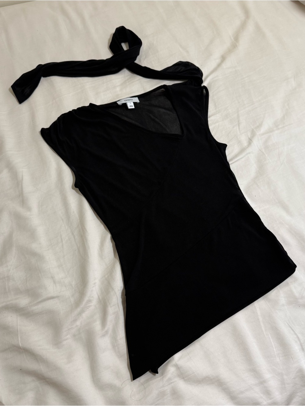 topshop scarf detail top